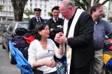 2011 Lourdes Pilgrimage - Archbishop Dolan with Malades (251/267)
